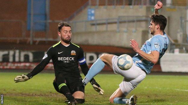 Tuffey denied Ballymena's Adam Leckey earlier this season