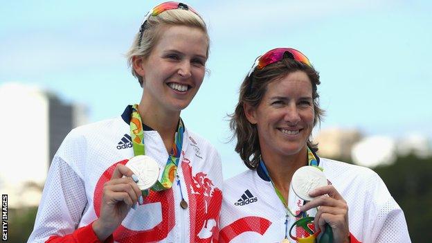 Vicky Thornley and Katherine Grainger