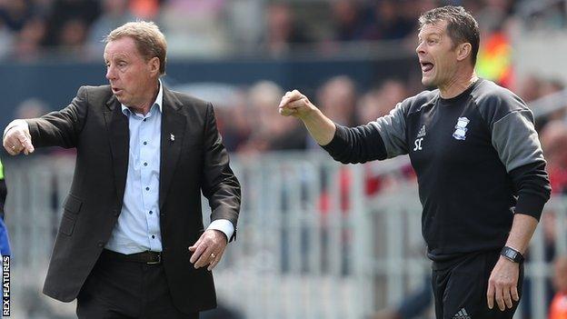 Steve Cotterill (right) and Harry Redknapp