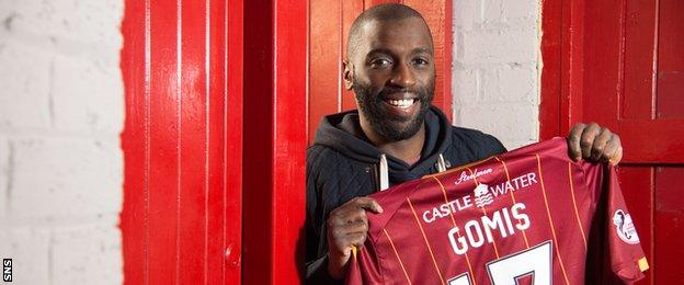 Motherwell midfielder Morgaro Gomis