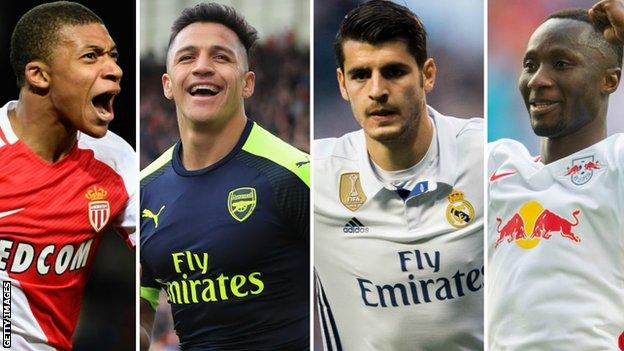 Mbappe, Sanchez, Morata, Keita