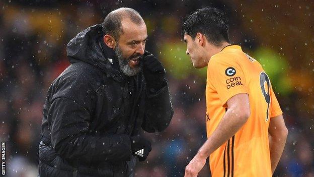 Nuno Espirito Santo and Raul Jimenez