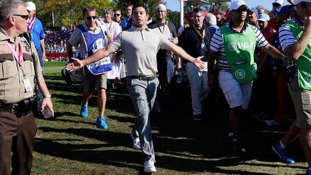 Rory McIlroy at Hazeltine