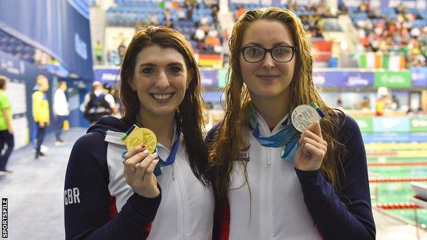 Britain's Bethany Firth and Jessica-Jame Applegate