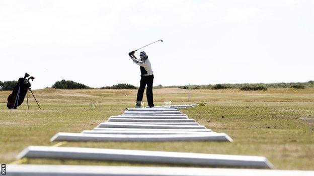 Golfer at Turnberry