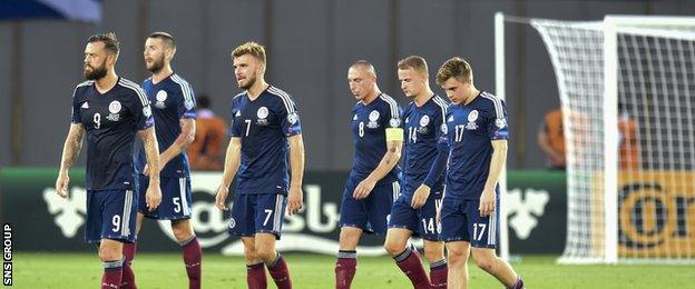 Scotland lost 1-0 to Georgia in October 2015