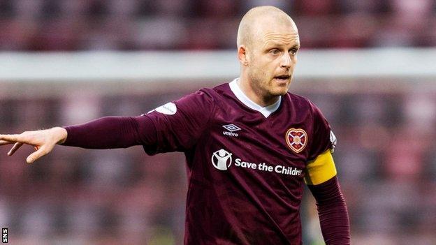 Hearts captain Steven Naismith