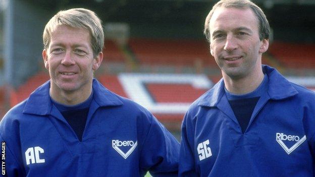 Former Charlton Athletic join managers Alan Curbishley and Steve Gritt