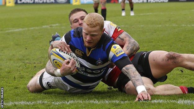 Tom Homer scores for Bath