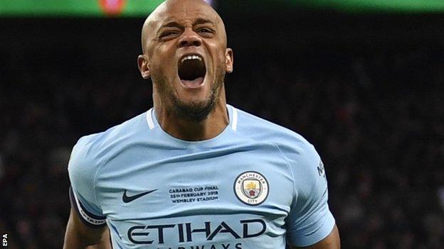 Manchester City's Vincent Kompany