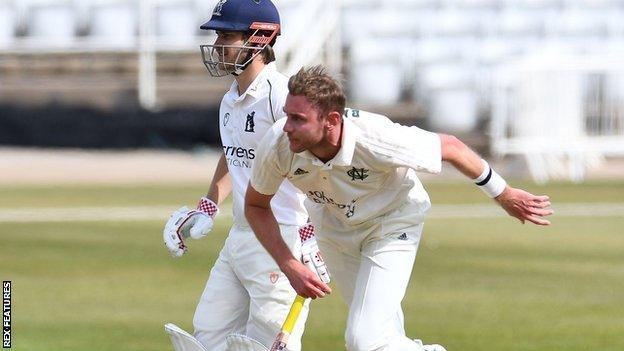 Stuart Broad's return of 3-50 was his best Notts bowling figures since taking 5-73 against Somerset, also at Trent Bridge, in April 2019