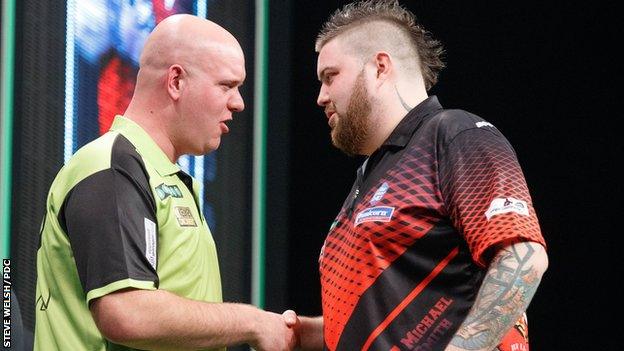 Michael van Gerwen and Michael Smith
