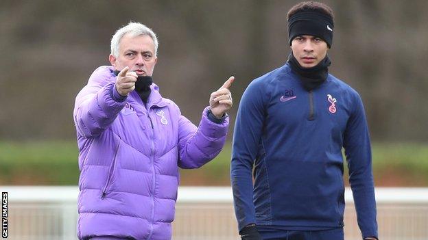 Jose Mourinho (left) and Dele Alli