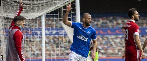 Rangers' Kemar Roofe celebrates