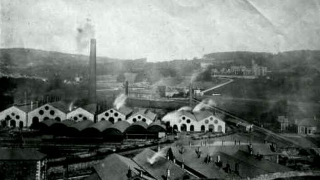 Historic photo of Merthyr Tydfil ironworks