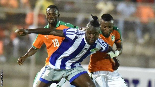 Kei Kamara in action for Sierra Leone