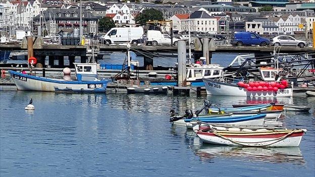 Fishing boats in Guernsey's Fish Quay