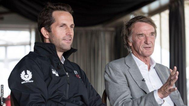 Sir Jim Ratcliffe (right) and Sir Ben Ainslie