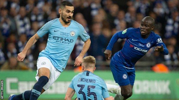 Manchester City v Chelsea in 2019