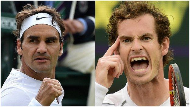 Roger Federer and Andy Murray