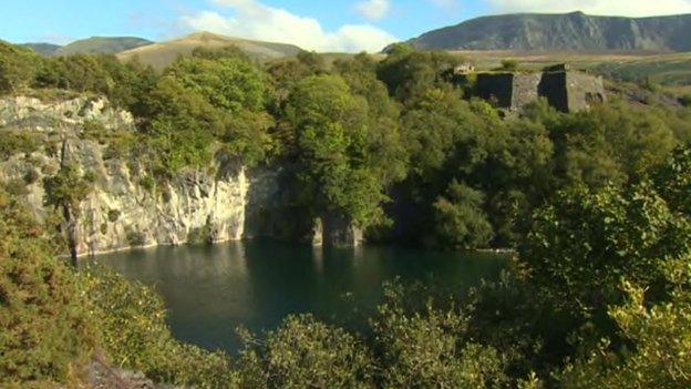 Dorothea Quarry in Gwynedd