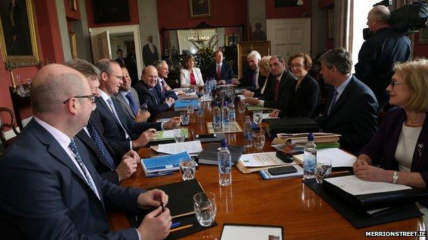 Members of the Irish cabinet discussed the proposed Adoption (Information and Tracing) Bill during a meeting in Lissadell House on Wednesday