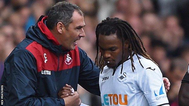 Paul Clement (left) with Renato Sanches