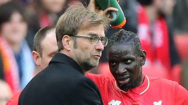 Jurgen Klopp and Mamadou Sakho