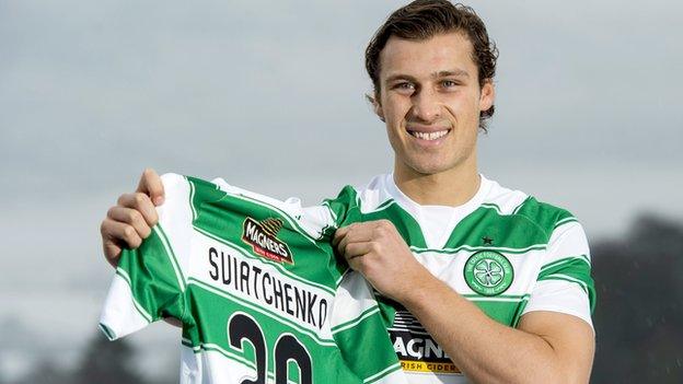 Erik Sviatchenko with his Celtic strip