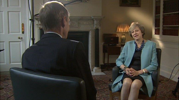 PM Theresa May in Downing Street