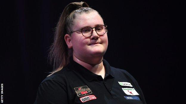 Beau Greaves, 18-year-old darts star.