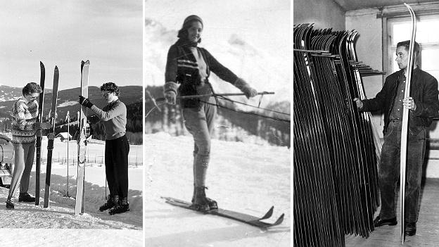 Scenes from early 1960s skiing