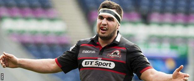 Edinburgh hooker Stuart McInally