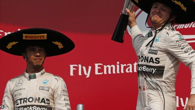 Lewis Hamilton and Nico Rosberg