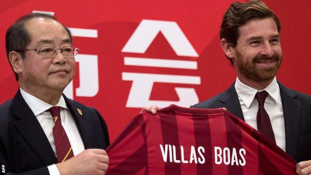 Andre Villas-Boas is appointed manager of Chinese Super League team Shanghai SIPG