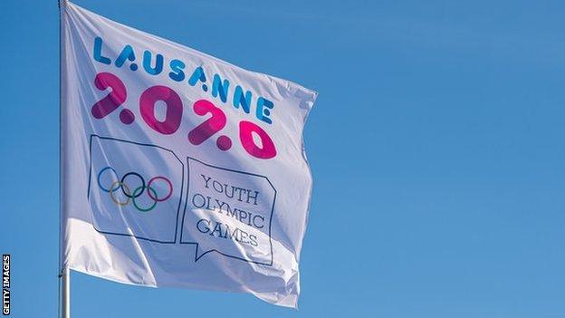 Lausanne 2020 Winter Youth Olympics flag