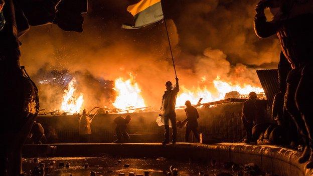 Anti-government protests in Kiev's Maidan Square