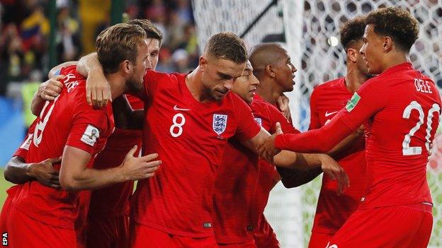 England celebrate