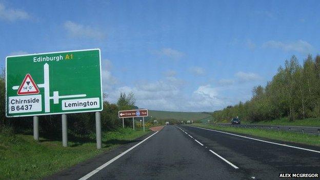 A1 northbound