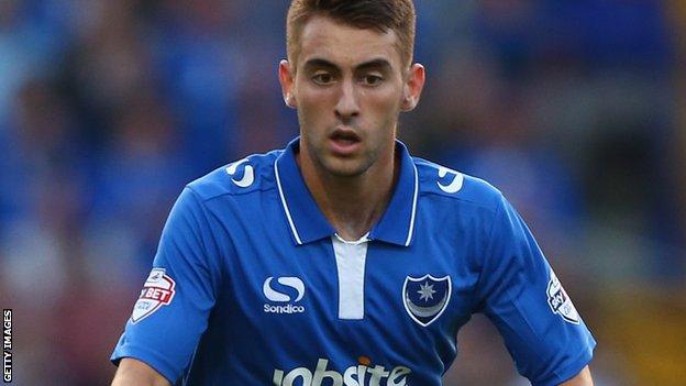 Portsmouth midfielder Ben Close