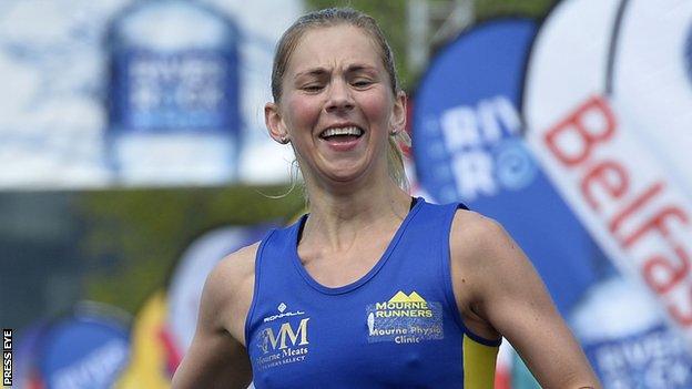 Laura Graham won the 2017 Belfast Marathon