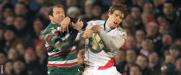 Former Ireland team-mates Geordan Murphy and Andrew Trimble