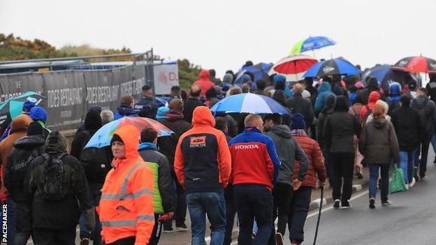 Inclement weather has curtailed fans' enjoyment of road racing on several occasions in recent years