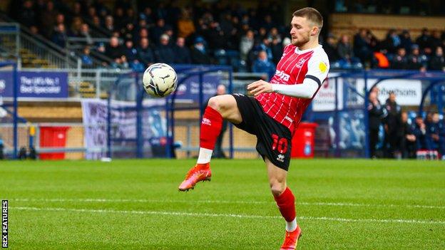 Alfie May during Cheltenham's 5-5 draw with Wycombe