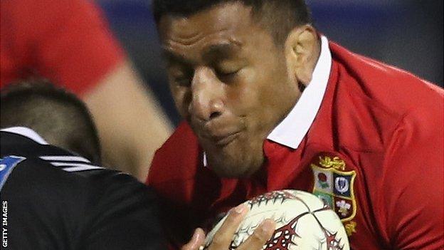 Mako Vunipola in action for the Lions