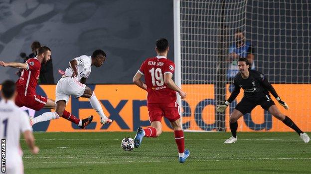 Vinicius Junior scores for Real Madrid