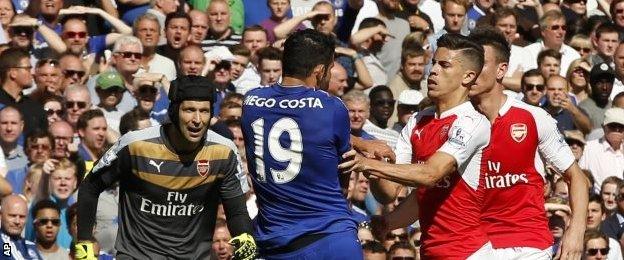 Diego Costa and Gabriel