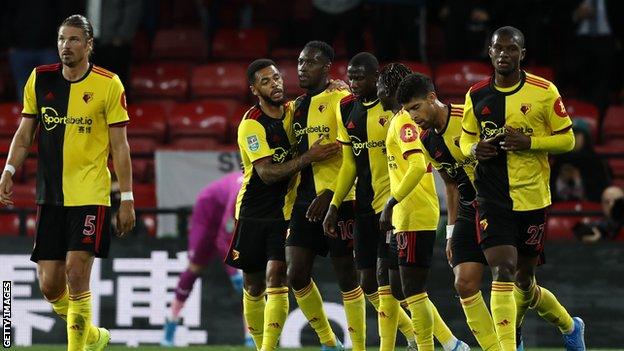 Danny Welbeck celebrates scoring