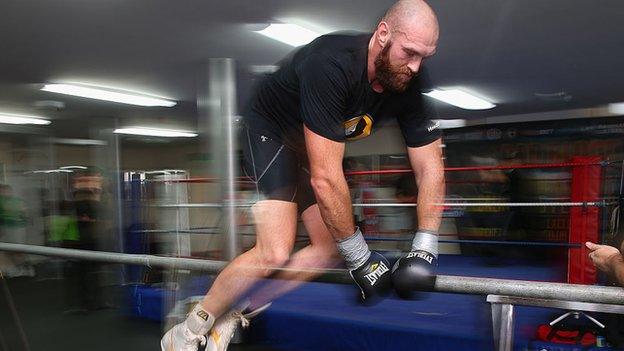 Fury is training at high altitude and says he felt "very fit" closer to sea level