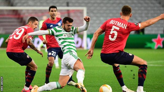 Celtic drew 2-2 with Lille to pick up their only point in three Europa League group games